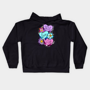 Self love club 2 Kids Hoodie